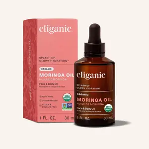 Cliganic Organic Moringa Oil Cosmetic Body Care - Hydrating Moisturizer - Comfort Moisture Moisturizing