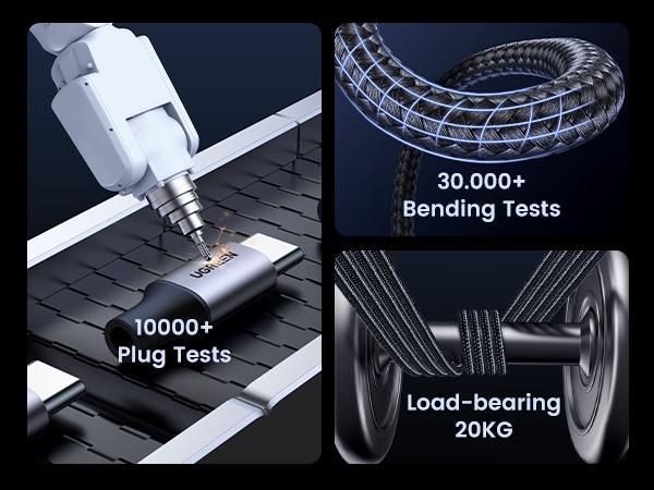 UGREEN USB Type C PD 60W Fast Charging Data Cable, 20V/3A Charger, Compatible for SAMSUNG S24 Ultra, iPhone 17/16, MacBook, Electronic Cellphone Devices-Deals for You，Labor Day Sale，TikTokShopBlackFriday ,TikTokShopHolidayHaul