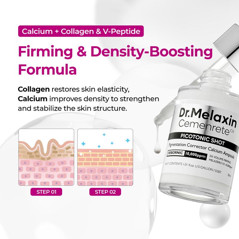 [Dr.Melaxin Live Exclusive Bundle] Lumi firm & lift Trio | plumping skin & strengthen skin density | Cyano Pink Spicule Serum + Picotonic Shot Serum Cemenrete Calcium Ampoule Skin Repair