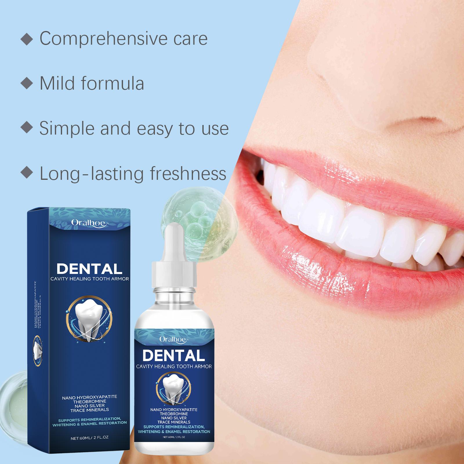8Pc Fluoride Free Hydroxyapatite Tooth Armor Drops Whitening ...