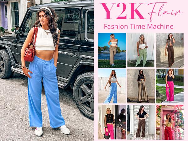 GRAPENT Wide Leg Pants for Women Work Business Casual High Waisted Dressy Pants Flowy Trousers Office Wideleg Baggy Work Pants GRAPENT Wide Leg Pants for Women Work Business Casual High Waisted Dressy Pants Flowy Trousers Office Wideleg Baggy Work Pants