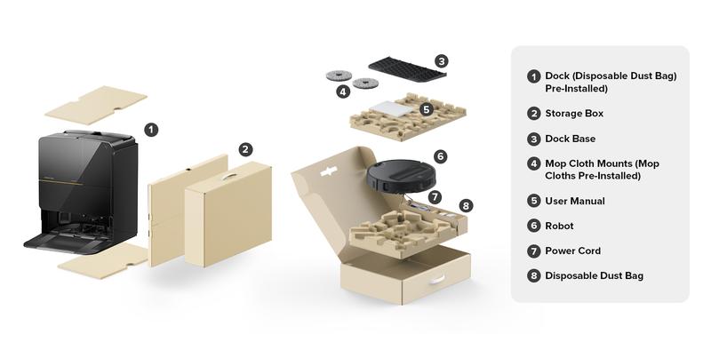 Roborock Saros Z70 Robot Vacuum and Mop, OmniGrip Arm, AI-Powered, 22,000Pa Suction, 3.14’’ Ultra Slim, FlexiArm Riser Technology, AdaptiLift Chassis, Obstacle Avoidance, Auto Mop Washing & Drying