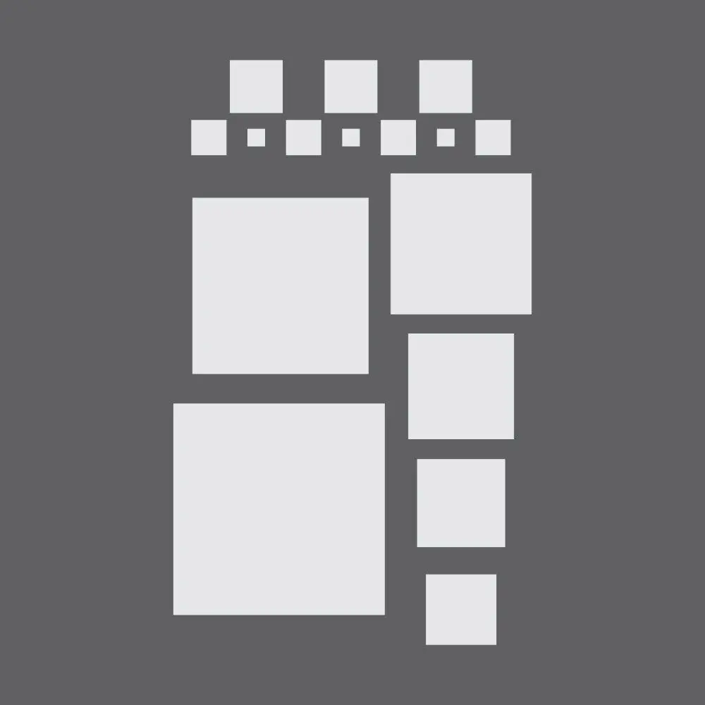 Squares Craft Stencil