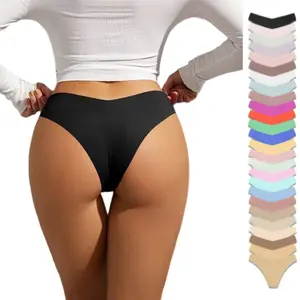 6pcs Women's Sexy V-Cut Low-Rise Briefs - Seamless Quick-Dry Underwear, Multi-Color Assortment ,Opaque Non-Sheer Full Coverage Panties, Comfortable Everyday & Special Occasion Wear, Womenswear, Bridal