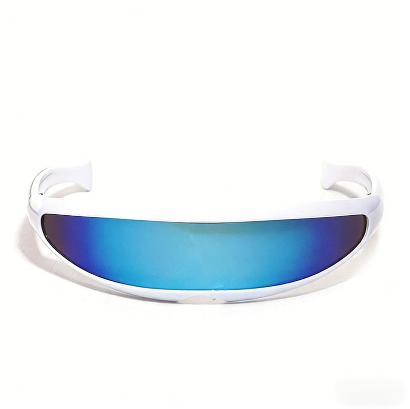 Unisex Y2K Futuristic Flat Top Sunglasses With UV400 Protection, Trendy Lightweight Eyewear For Everyday Use, Outdoor Activities And Casual Streetwear