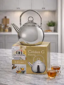 Dream Home Collection Premium Golden G Polished Stainless Steel Tea Kettle