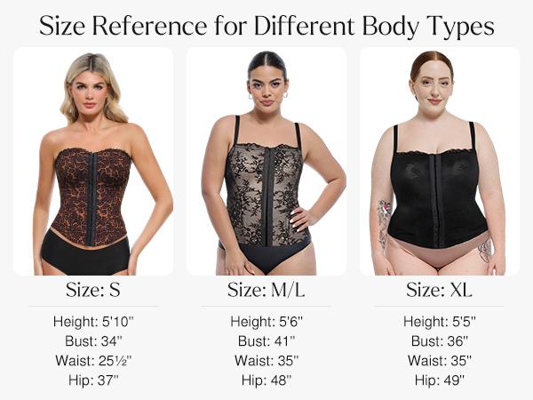 Popilush Leopard Corset Top Women's  Style Sexy Detachable Strap Lace Up Sculpting Shapewear