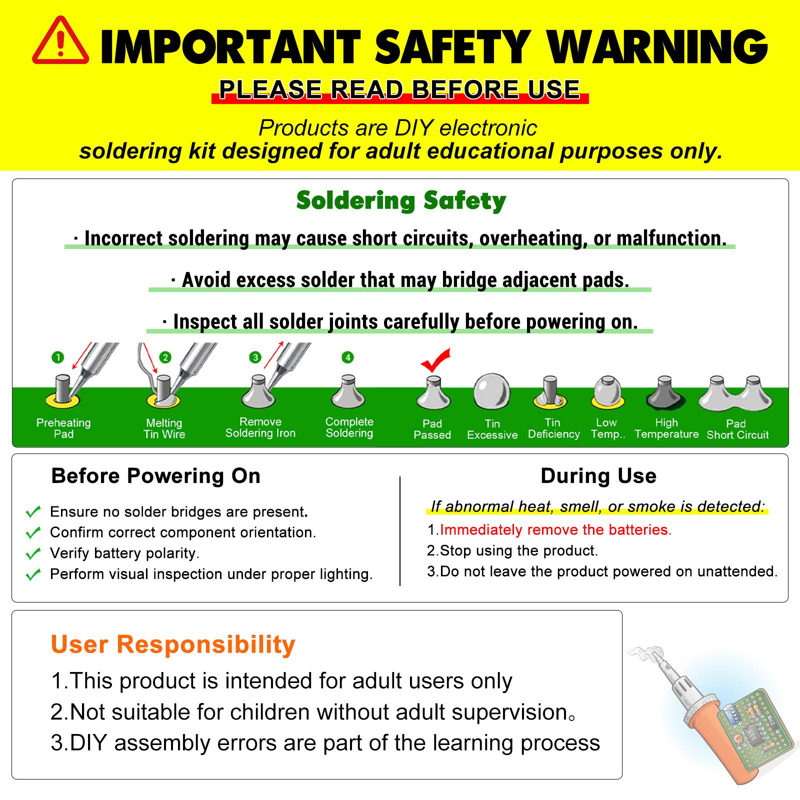 Soldering Practice Kit, 4-Bit Digital Clock Kit with Lighting Adjustment, Soldering Projects Alarm Clock DIY Electronic Kits for Adult Teens Learning Creative Present