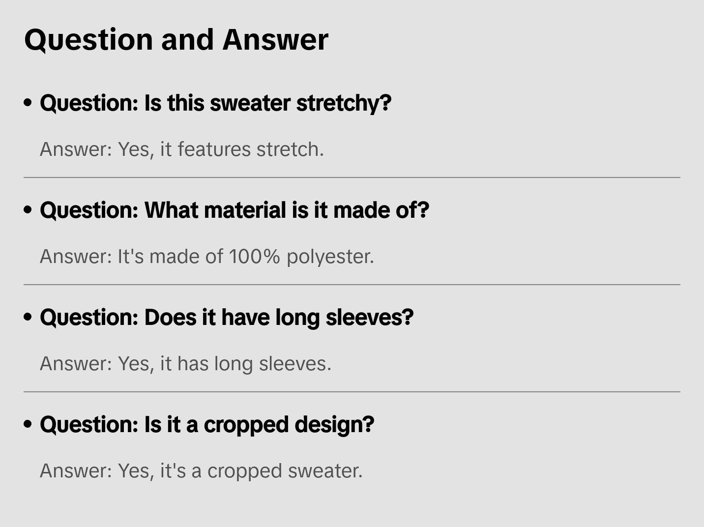 Shaggy Cropped Sweater Long Sleeve Knitwear