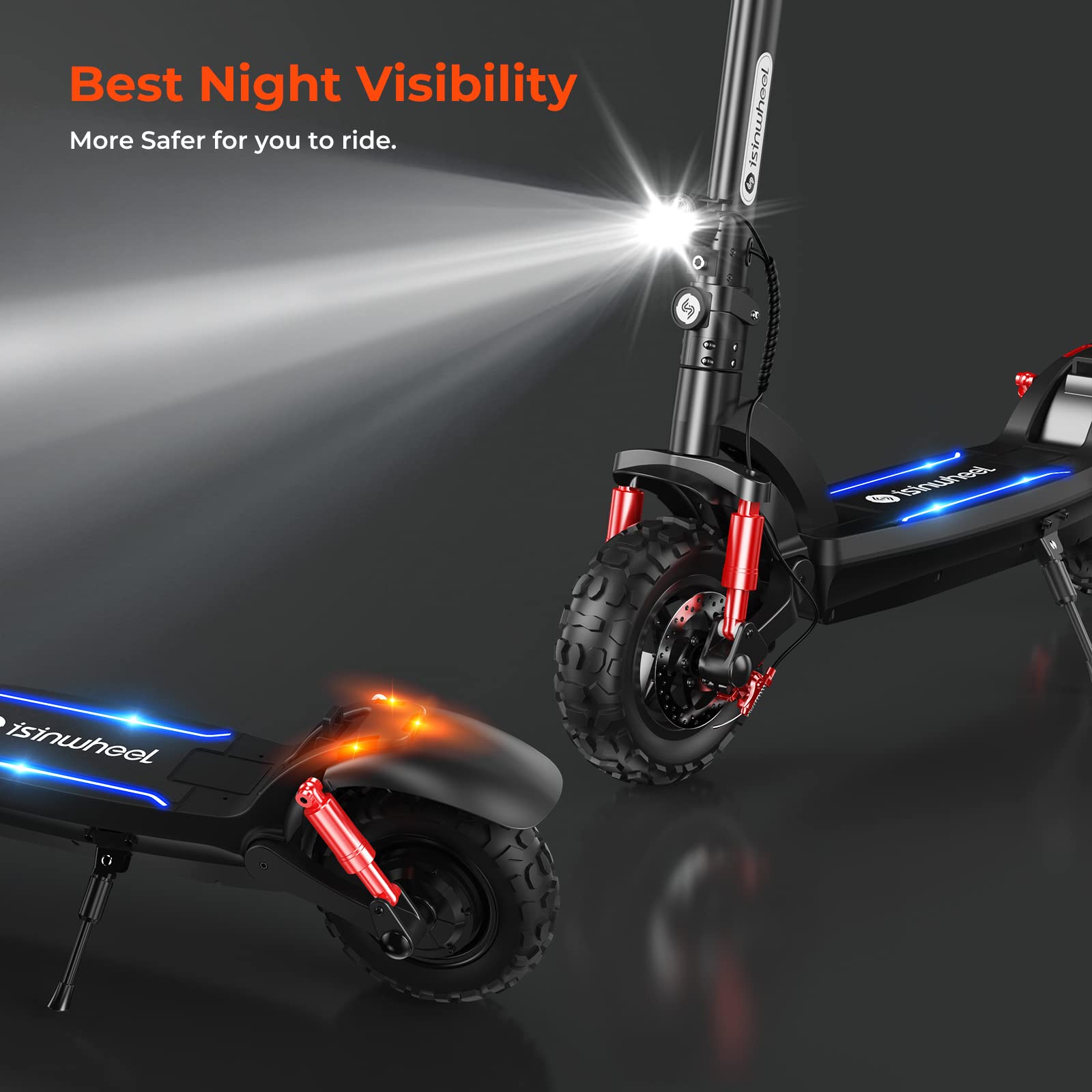 【Spring Sale】PPowerful Electric Adult Scooter, 32-37 Miles Range, 28MPH Top Speed, 1000W/800W Motor Cruise Control Adultscooter Electrique Adults for Commute Fun with Turn Signal for Adult/Youths