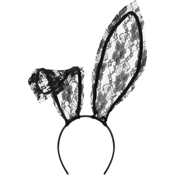 Bunny Ears Headband Black Lace Bunny Costume Sexy Bunny Ear  display picture 1