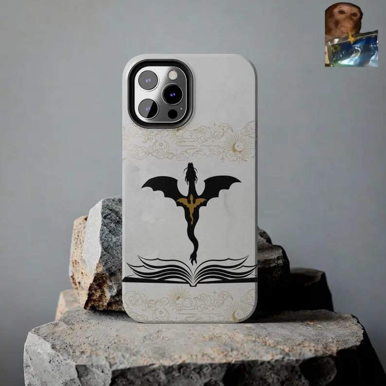 for iPhone16.Fourth Wing Phone Case, Fantasy iPhone Case, Dragon Phone Cases, Fantasy Themed Phone Case, Gift for Fantasy Book Lover, Fourth Wing Merch for iphone 15 14 13 12 11 X , pro max , plus , mini Smartphone Cellphone Compatible with Samsung Galaxy