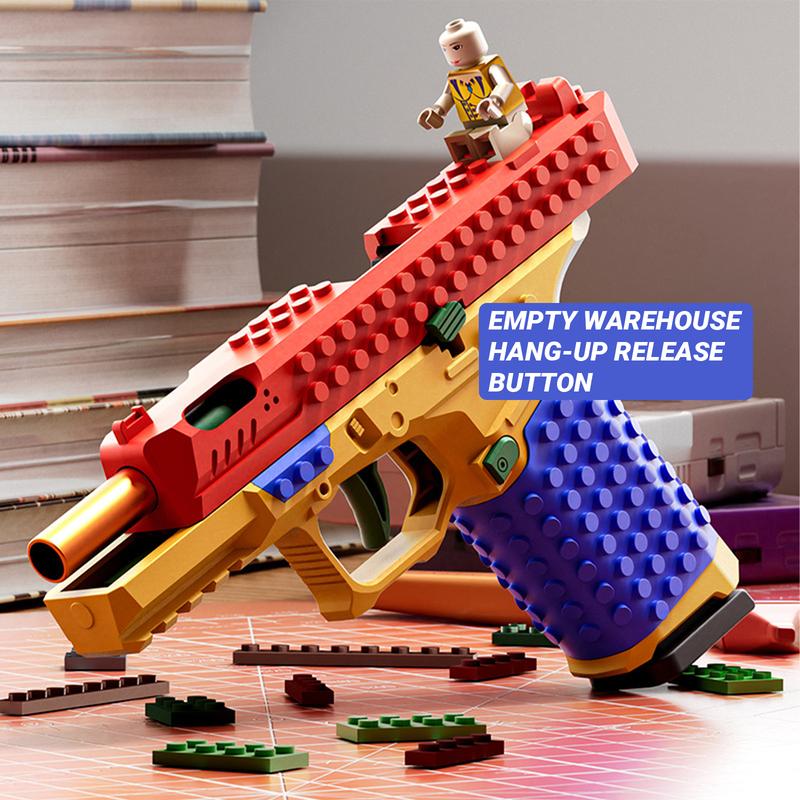 Jumpstart Sale SIG17 Assembled Building Blocks Soft Bullet Gun Automatic gun Perfect for Outdoor Games Team Challenges Festival Gifts