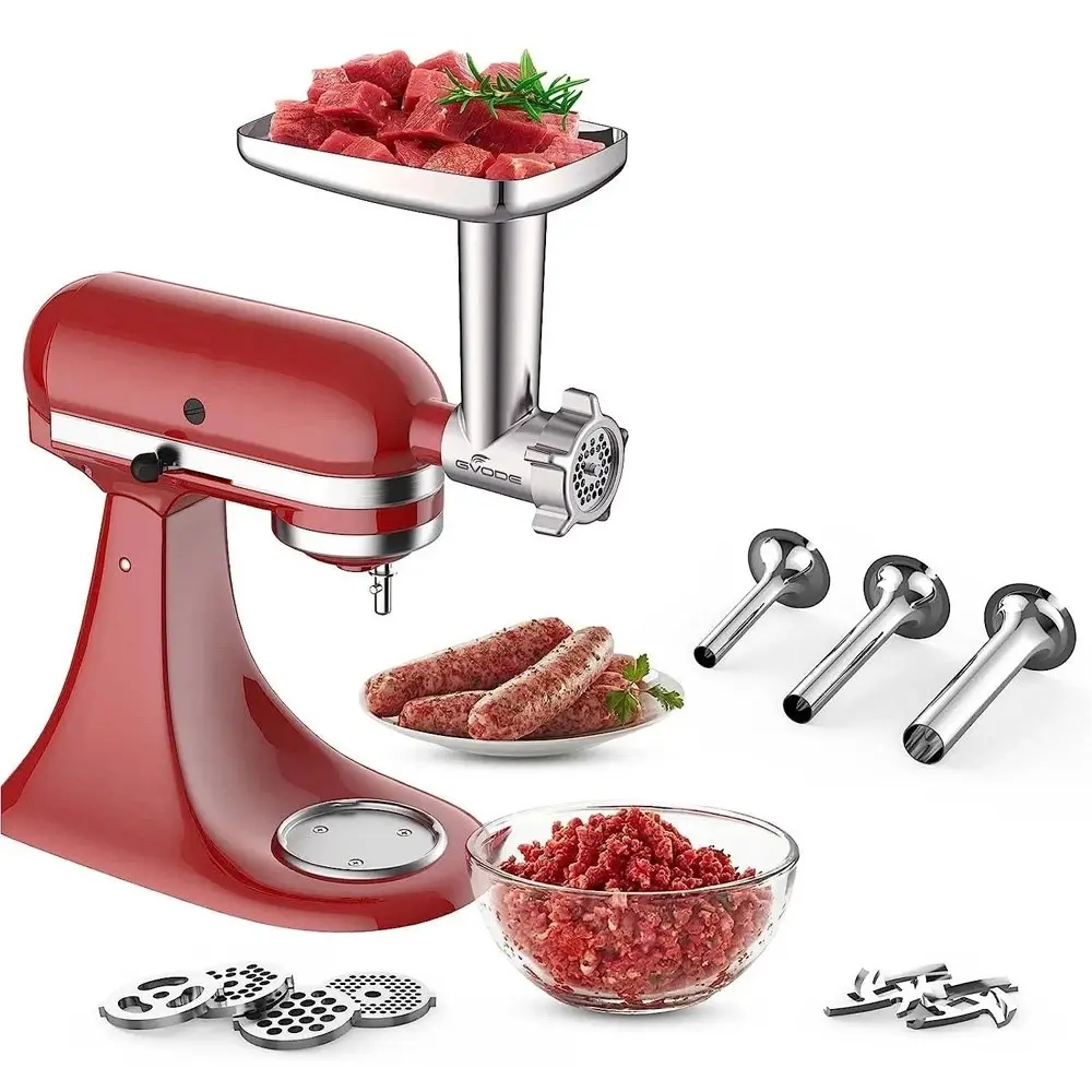 9-in-1 Multifunctional Meat Grinder Attachment for KitchenAid Stand Mixers, Meat Mincer with Sausage Stuffer, Multifunctionality Meat Grinders
