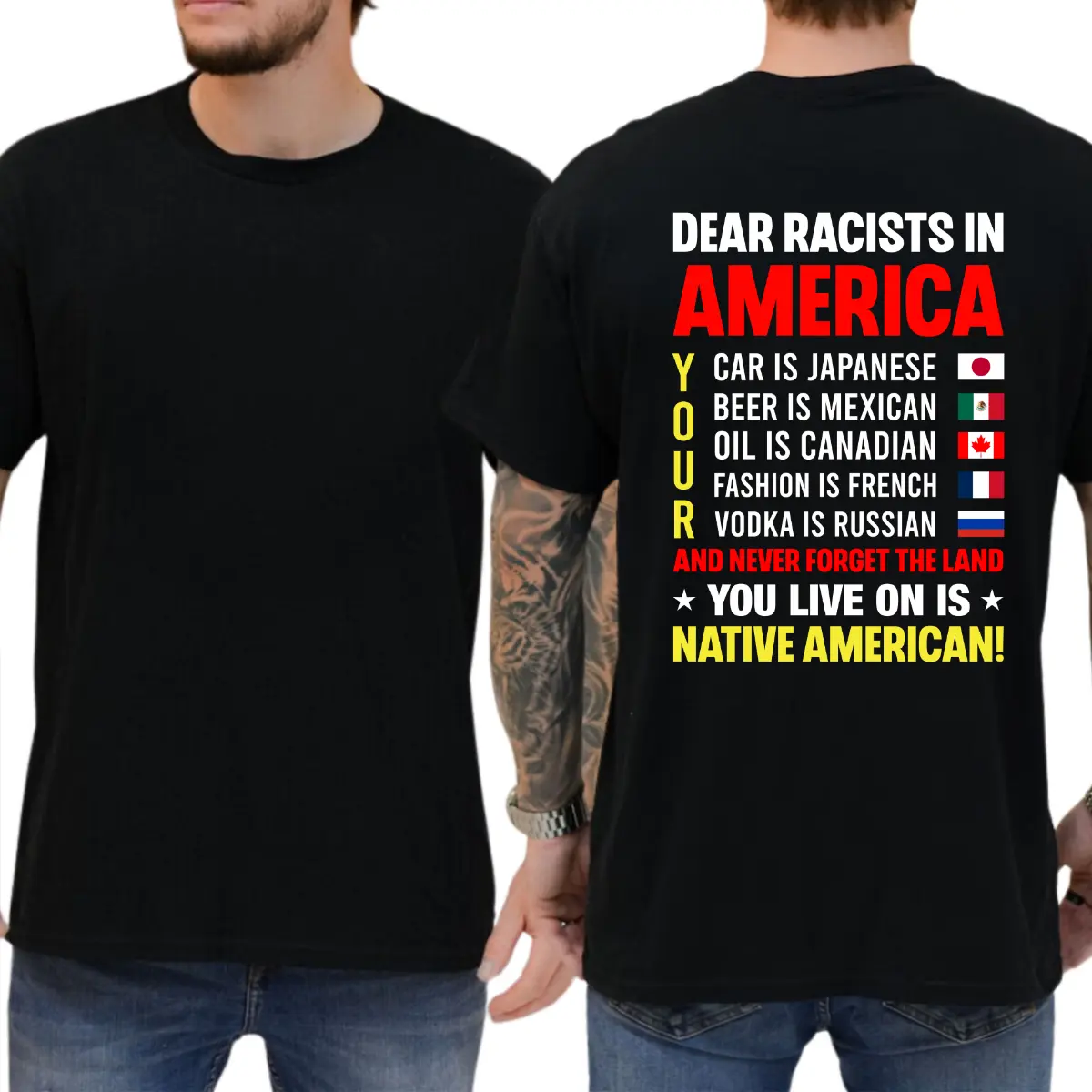 Dear Racsts In America T-shirt, Funny Political Shirts, Democrat Tee, Liberal Shirt, 8647 Shirt