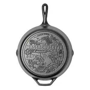 American Road Trip: 12 Inch Seasoned Cast Iron Skillet, Massachusetts