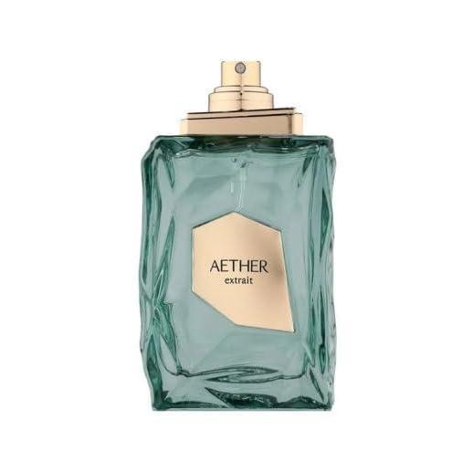 Fragrance World French Avenue Aether Extrait de Parfum Unisex 3.4 Fl  Aether Premium Perfume for Men/Women, Luxurious Emerald Crystal Bottle with Gold Cap, Long-Lasting Fragrance Eau de Parfum