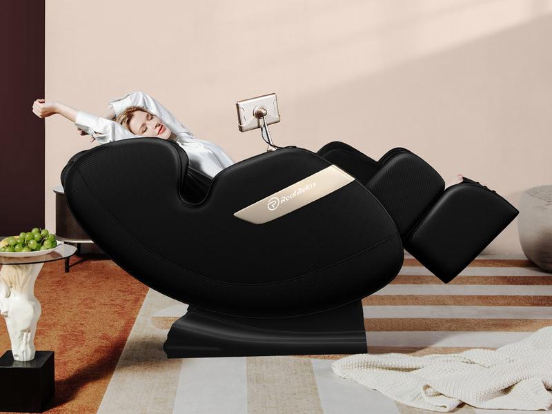 Real Relax Massage Chair with heating function Bluetooth APP control comfortable relaxation Zero gravity full body massage recliner Favor-03ADV