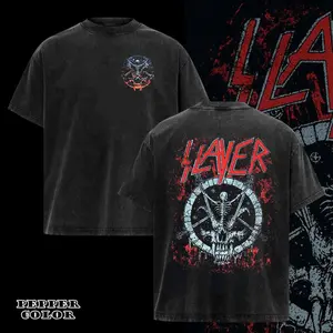 Vintage Slayer T Shirt Divine Intervention 2014 Tour T-Shirt 2 Sided , Slayer Rock Band Shirt,, Retro Music Tee, Rock Music Lover Shirt, Vintage Band Shirts Casual Comfort Cotton Fabric Fit Top , Top Men's and Women's Clothing .
