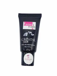 Fantasy Nails Crystal Gel Glue 1oz Professional Use 30g Enhances Nails for Nail Technicians and Professionals