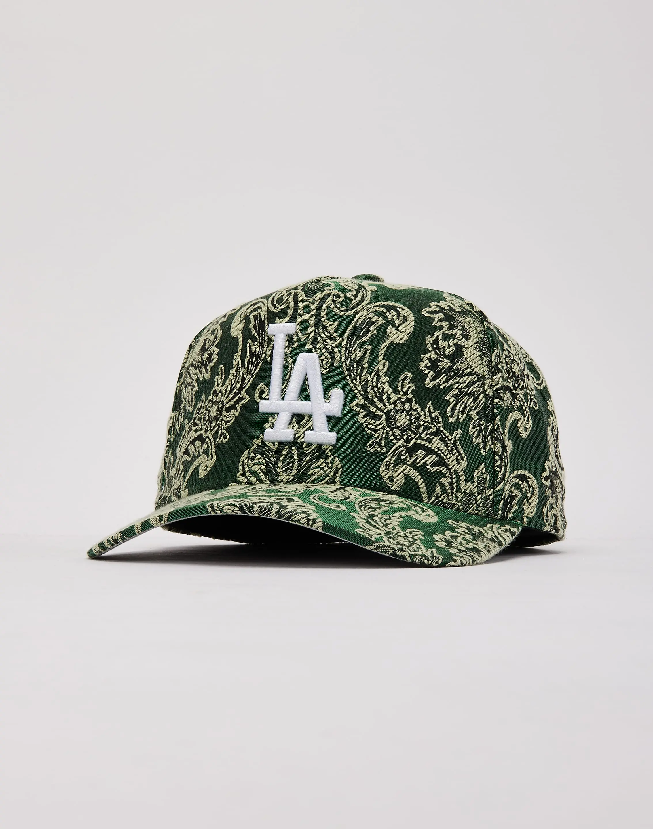 Mens Mitchell & Ness MLB Los Angeles Dodgers Tapestry Pro Pinch Snapback Hat