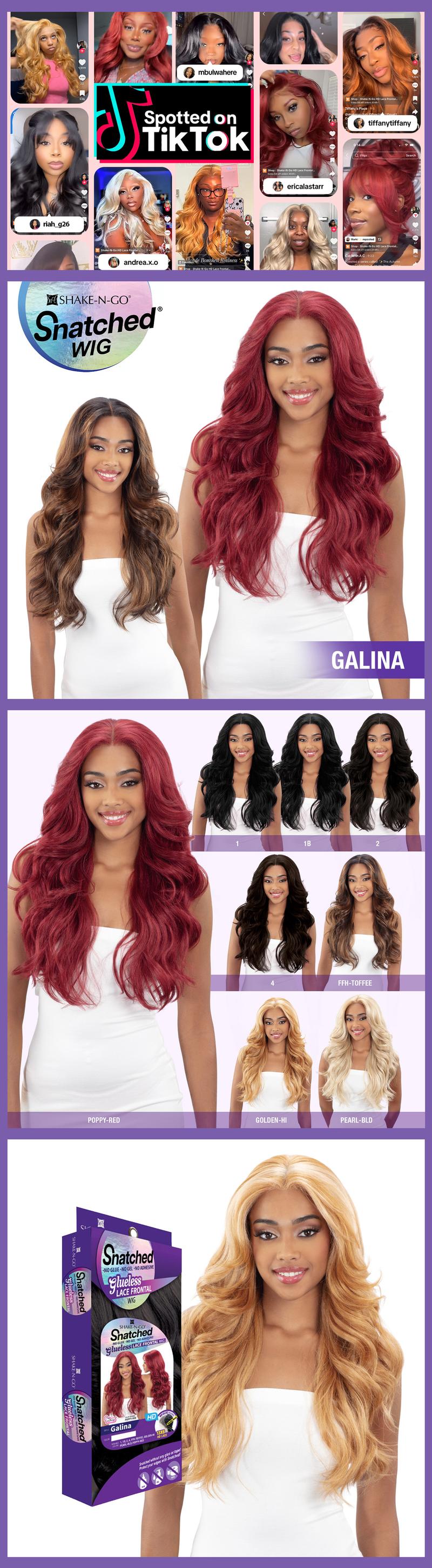 Shake-N-Go HD Lace Frontal Wig Snatched Glueless 13X6 Galina