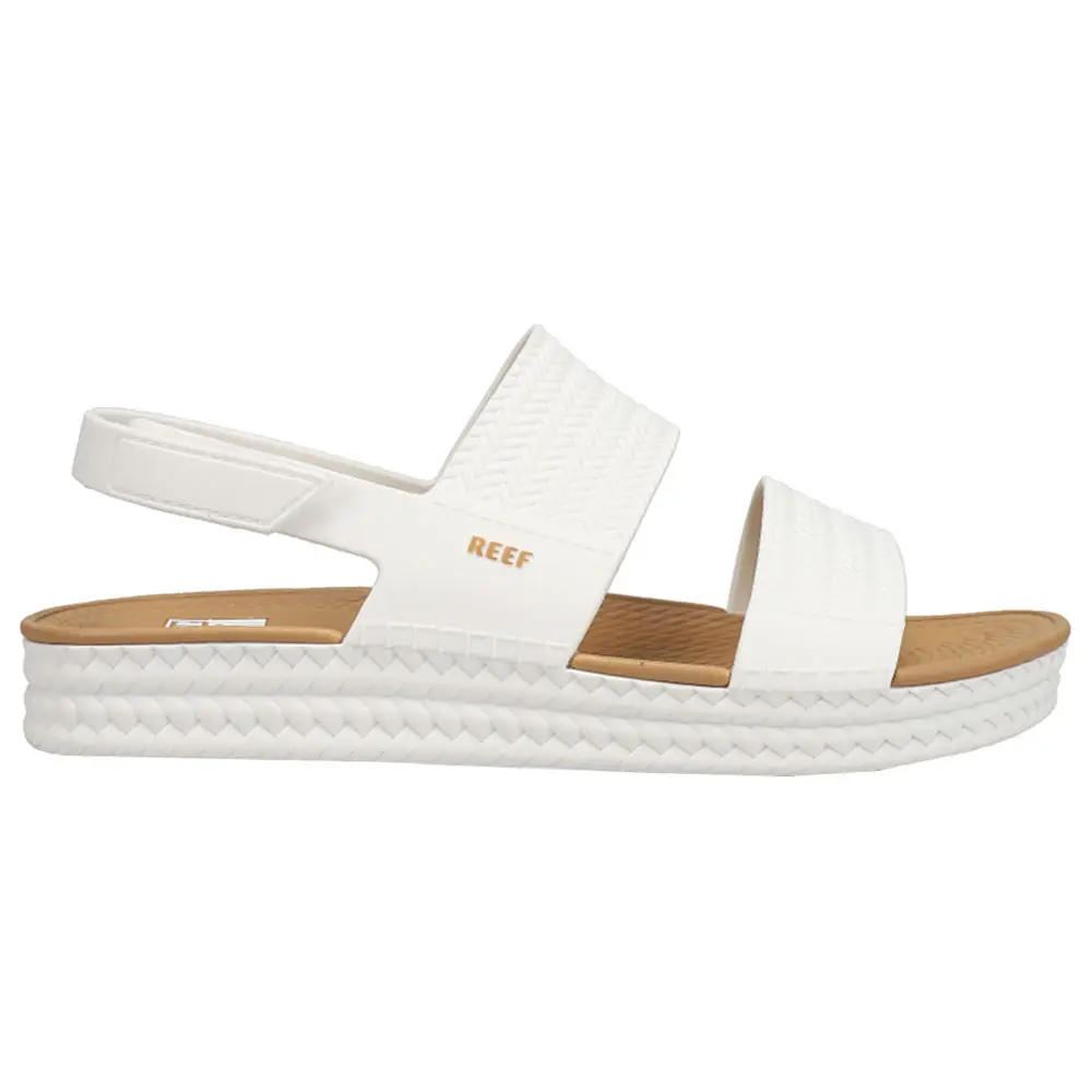 Reef Womens Water Vista Sling Back Casual Sandals Casual Low Heel 1-2" - White