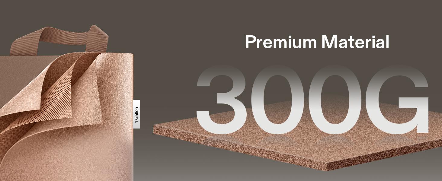 VIVOSUN 5-Pack Grow Bags Heavy Duty Thickened Nonwoven Fabric Pots with Strap Handles Tan