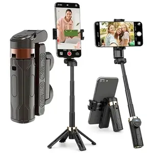 2026 New Pocket Flex Portable Selfie Stick,Pocketflex Mini Tripod,Flipping Flexible Tripod Mini JJ02,360°Pocket Flex Selfie Stick with Remote
