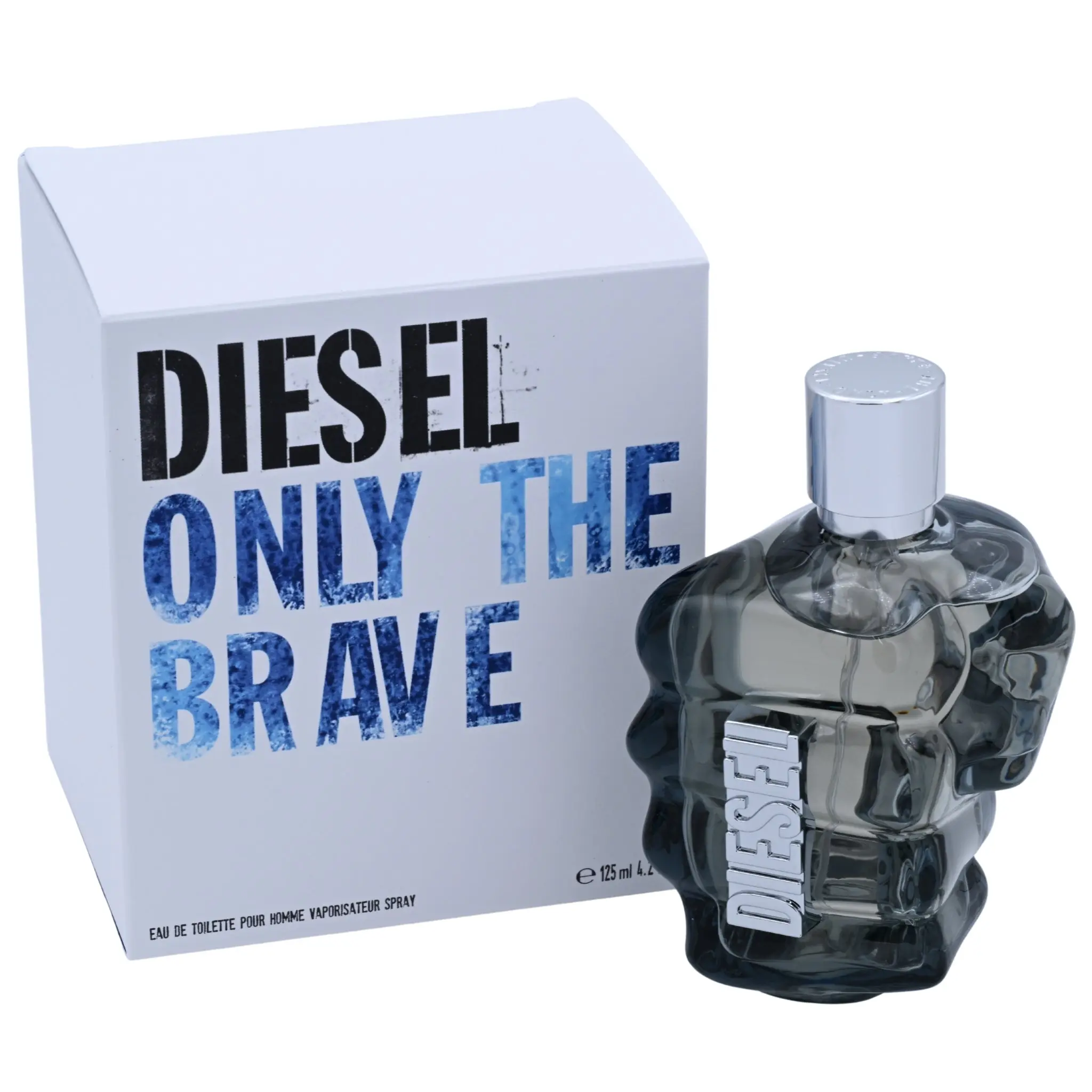 Diesel Only The Brave Eau de Toilette, Men's Cologne, Woody Amber & Leather Scent, 4.2 oz / 125 ml Spray, Signature Scent, Bold Passionate Fragrance, Intense Scent, Lemon