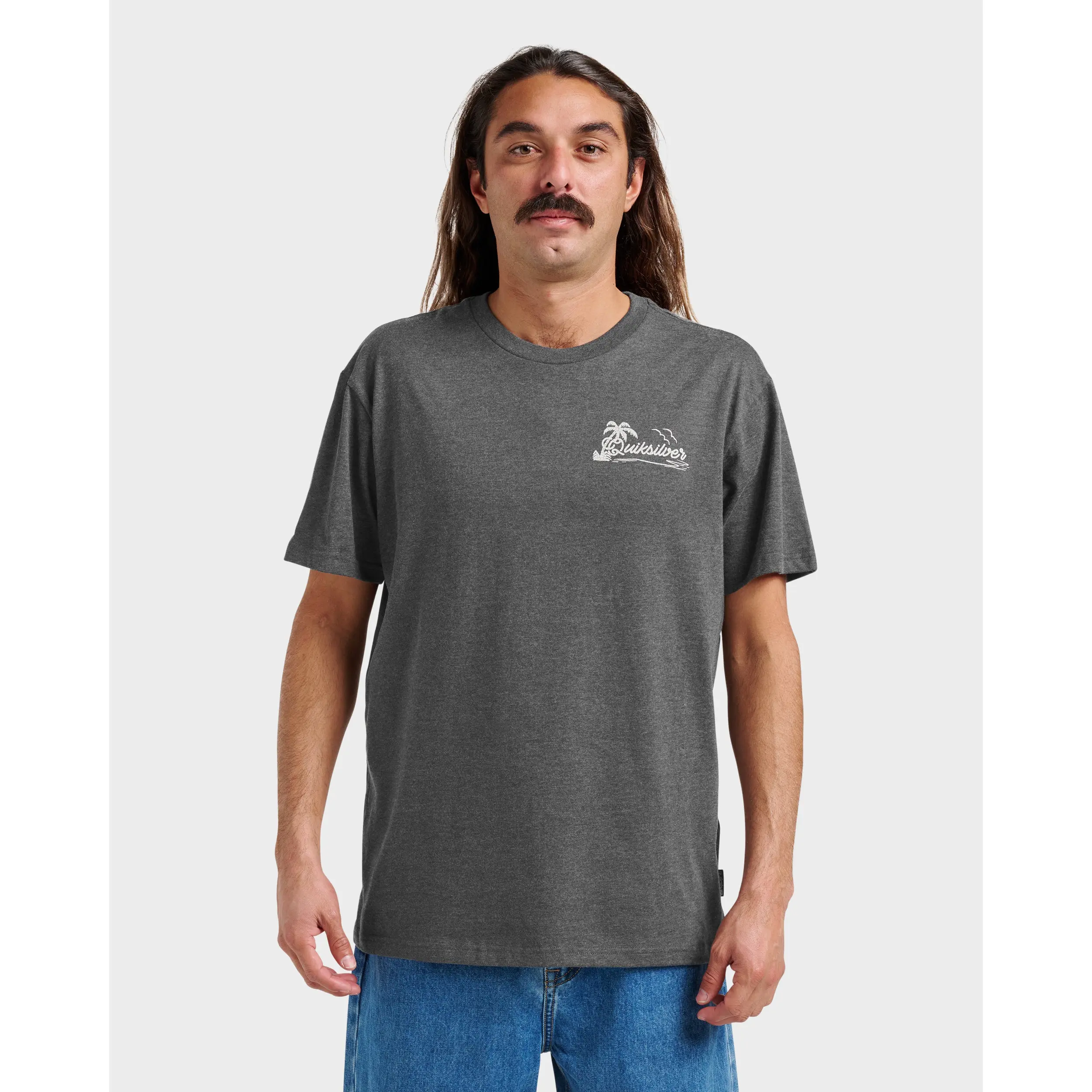 Quiksilver | Island Vibin Classic T-Shirt | 100% Cotton Graphic Print Soft Hand Feel | Vacation