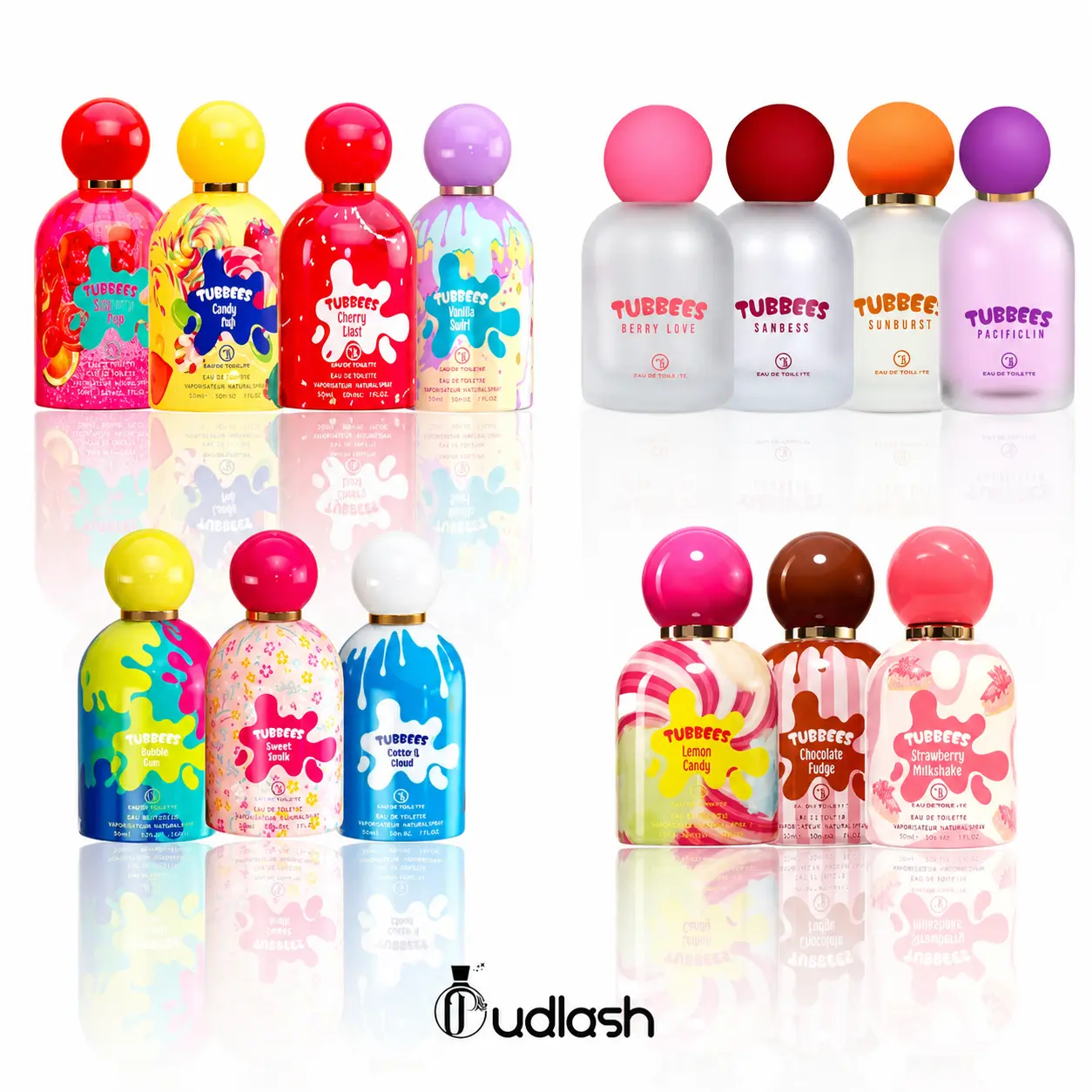 Grandeur Tubbees Kids Unisex Fragrance Bottles, 50 ml-1.7 oz, Choose from Variety of Gourmand, Fruity, Sweet Scents