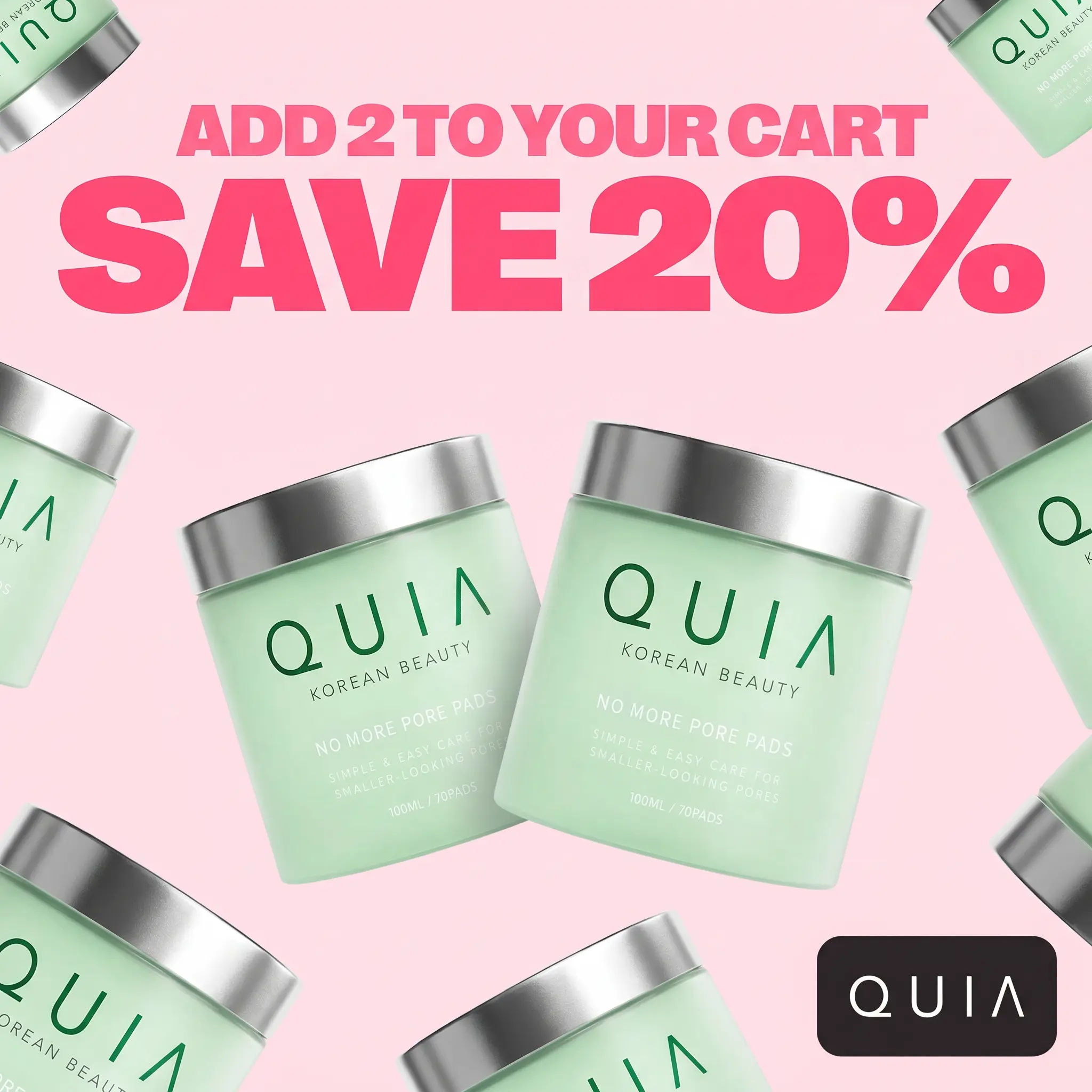 QUIA Dual-Action Toner Pads – Gentle PHA Exfoliation for Sensitive Skin – Instantly Hydrate and Minimize Pores – 70 Soft-Touch Korean Textured Pads – Blackhead and Blemish Control