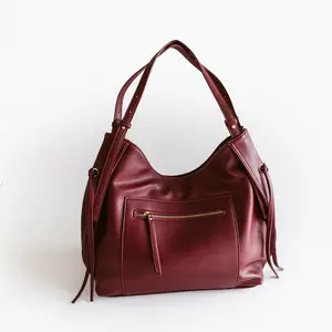 Chic Maroon Pu Leather Purse BAG027