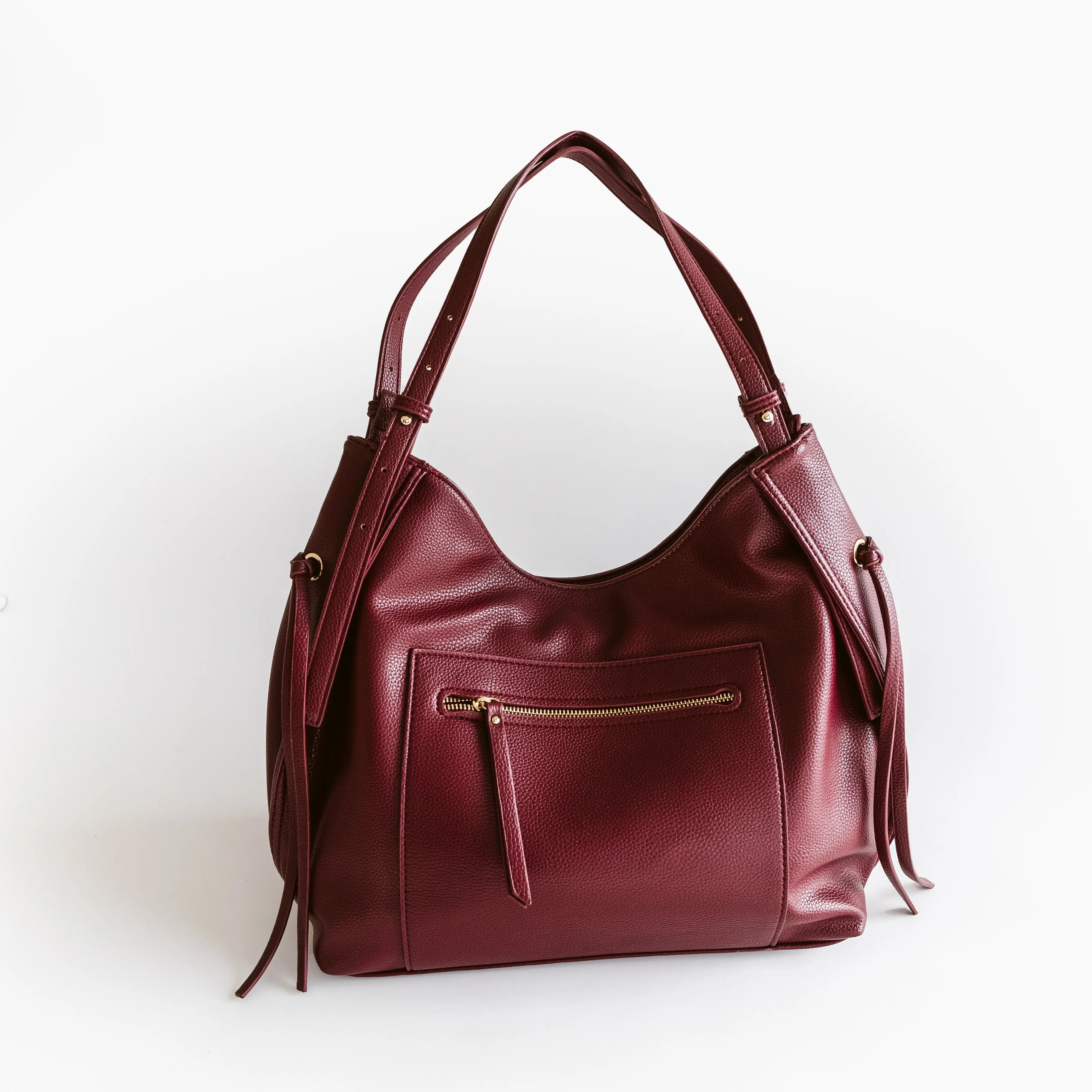 Chic Maroon Pu Leather Purse BAG027