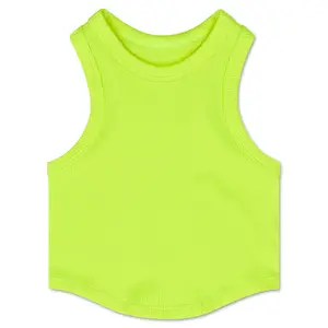 Neon Yellow Cropped Racer