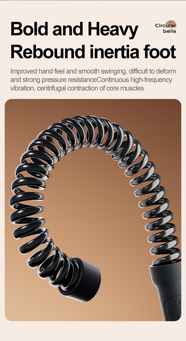 IPO Cordless Battle Ropes for Home Gym Weighted Workout Ropes for HIIT No-Jump Full-Body Exercise Ideal for Men Women Fitness Equipment Festival Gift 1625g 48x30x5cm Workout Training Equipment