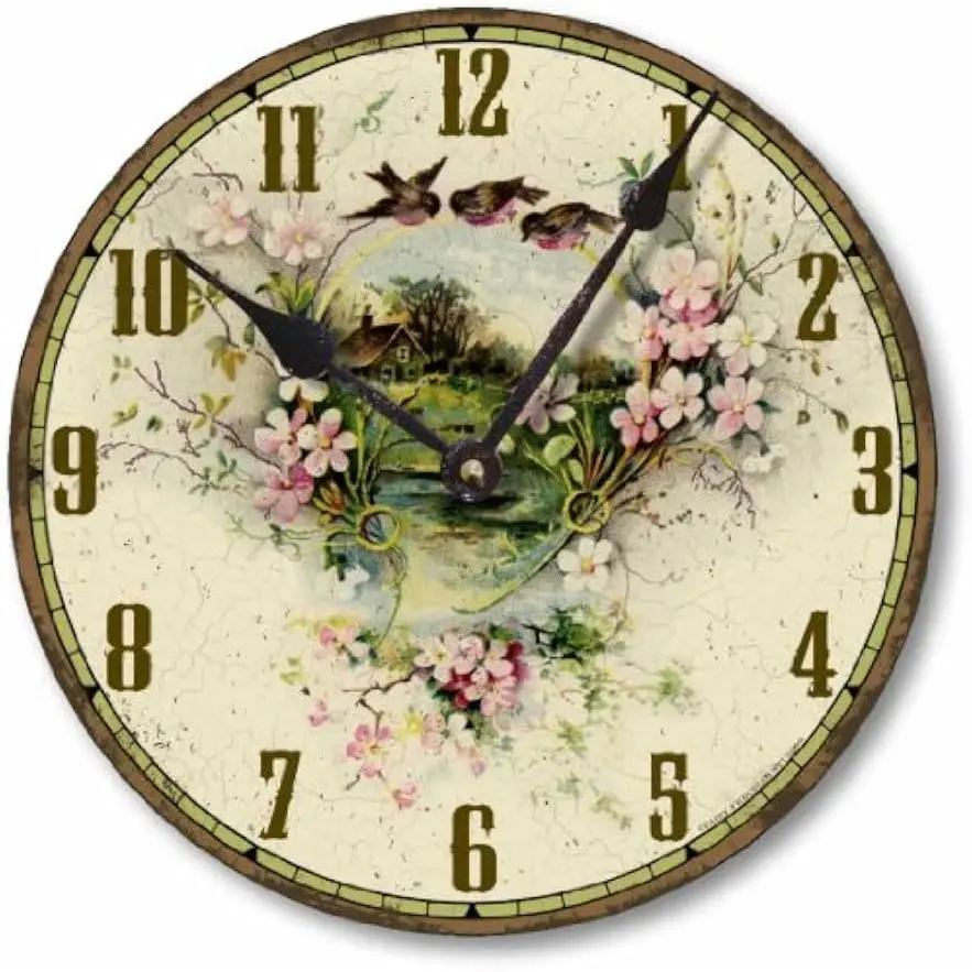 12inch Item Vintage Victorian Style Country Cottage Clock