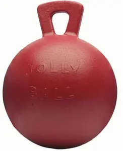 Horseman's Pride Scented Jolly Ball 10" Horse Toy – Durable, Chew-Resistant Equine Enrichment Ball for Outdoor Fun