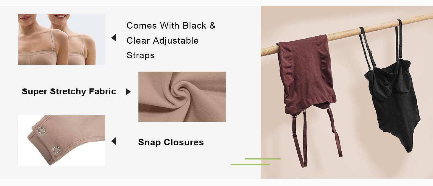 SHAPERX Strapless Bodysuit Tummy Control Shapewear Seamless Women Thong/ Shorts Style Ultra Stretch Fabric Breathable Mesh Design Comfortable Fit SHAPERX Strapless Bodysuit Tummy Control Shapewear Seamless Women Thong/ Shorts Style Ultra Stretch Fabric Breathable Mesh Design Comfortable Fit