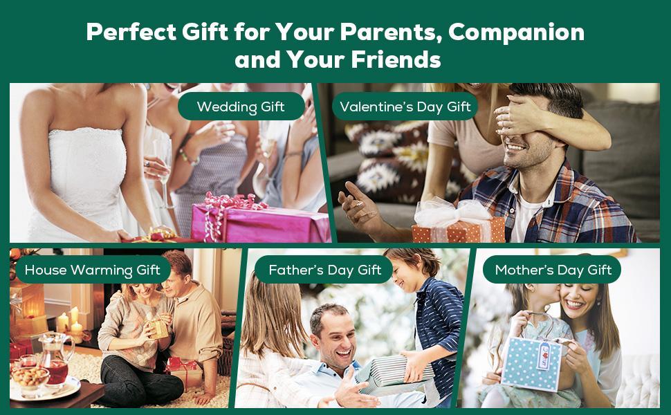 Ceramic Knife Set, D.Perlla 16 Pieces Kitchen Knife Set with Acrylic Stand, High Carbon Stainless Steel, BO Oxidation Knife Block Set, No Rust, Non Slip Handle, Sharp Cover Blade Stylish