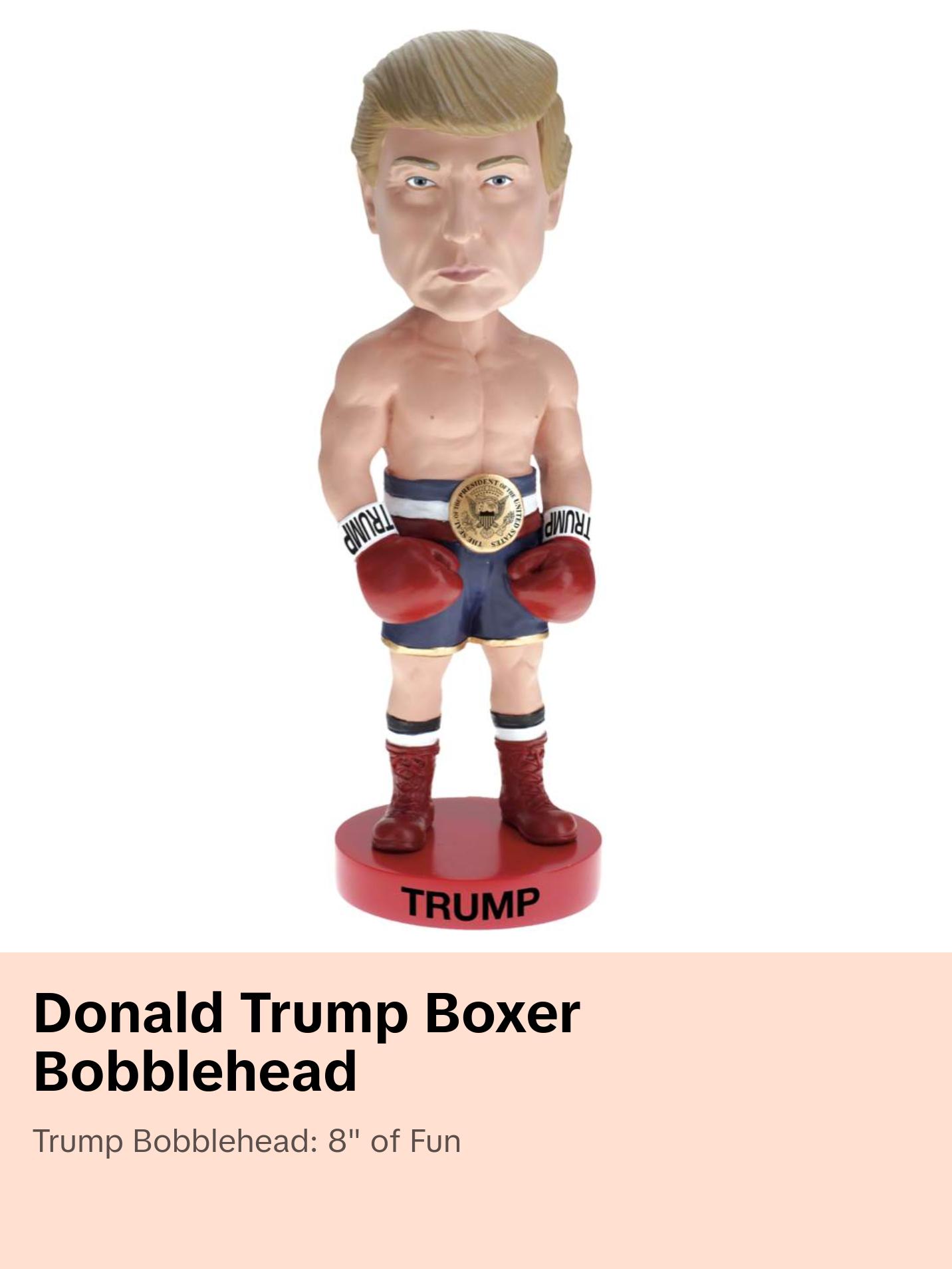 Donald Trump Boxer Bobblehead