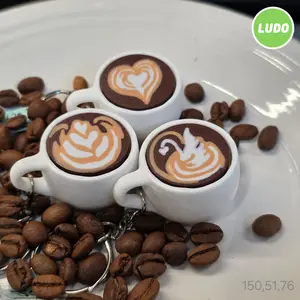 Latte Clicker Keychain