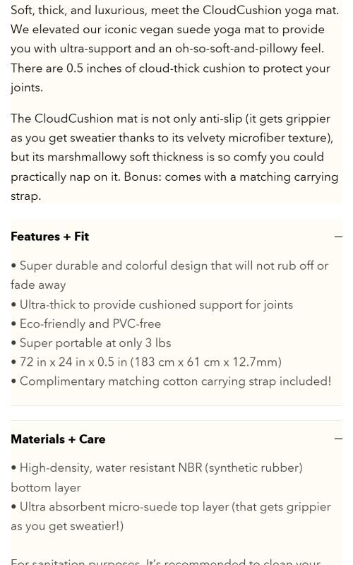 CloudCushion Vegan Suede Yoga Mat - Prismatic 0.5” Thick