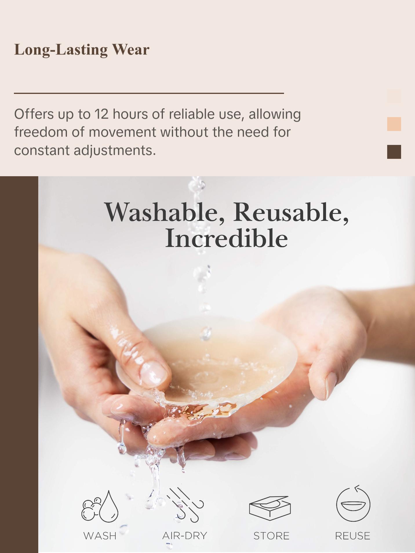 Nippies Double-Sided Sticky Nipple Covers - Reusable Breast Pasties - One Side Sticks To You, The Other Sticks To Your Clothes - Stay Put In Place Nippies Double-Sided Sticky Nipple Covers - Reusable Breast Pasties - One Side Sticks To You, The Other Sticks To Your Clothes - Stay Put In Place