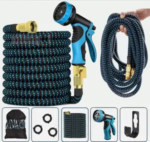 100FT 4X Stronger All-Weather Garden Hose - Heavy Duty Freeze-Resistant Expandable Hose with 4500PSI Burst Strength