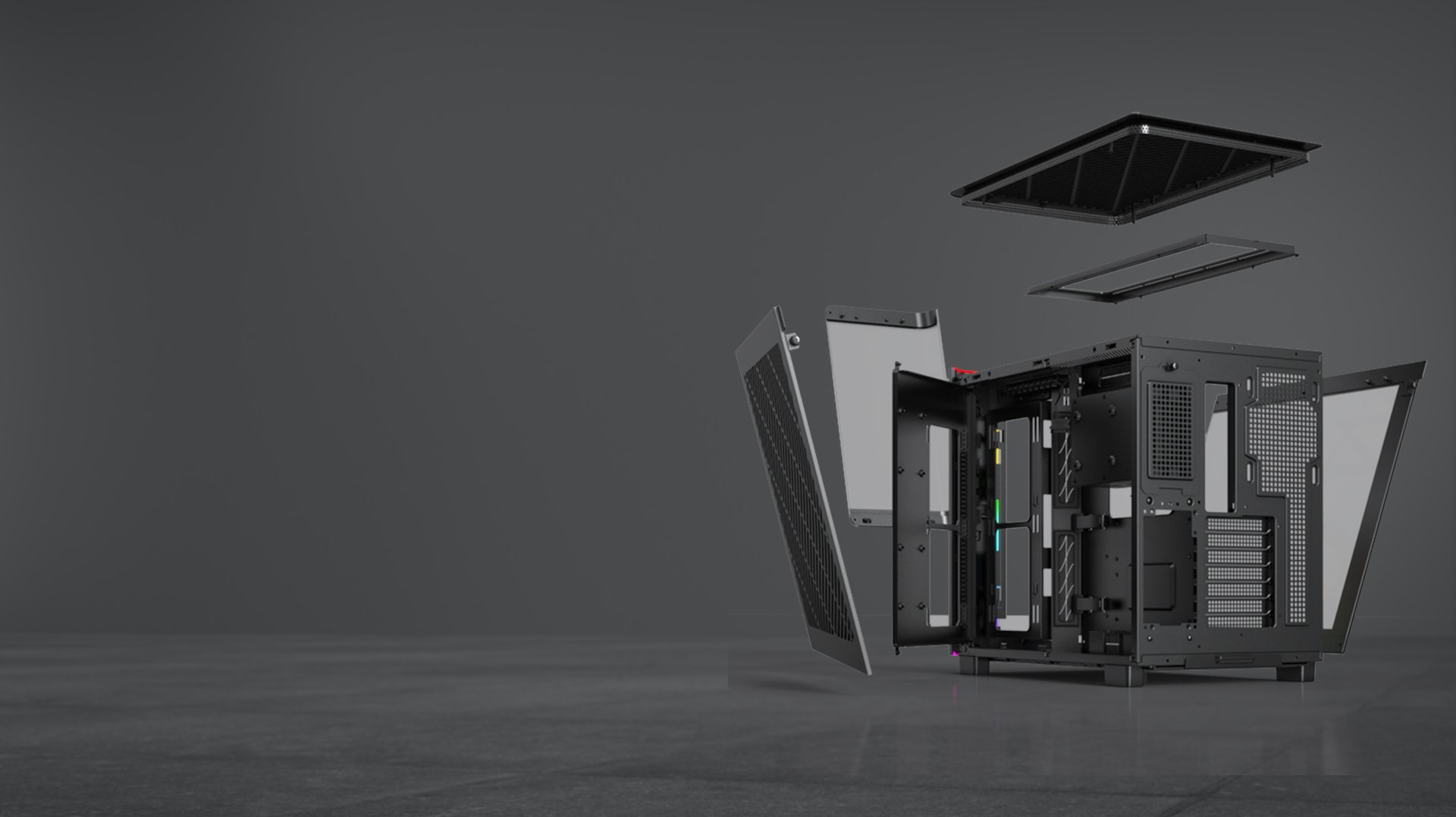 Montech KING 95 PRO Middle Tower Computer Case Black-KING 95 PRO (B) Made For Gaming Fan Cooling