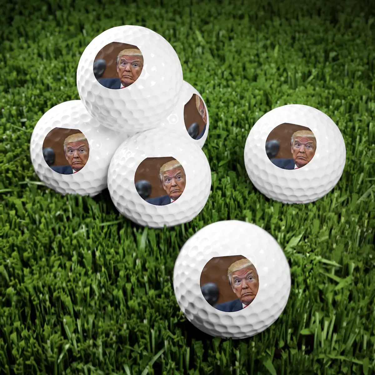 Donald Trump Humor Golf Balls, 6pcs