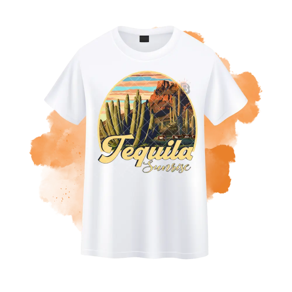 Tequila Sunrise Cactus T-Shirt Tequila Sunrise Cactus T-Shirt