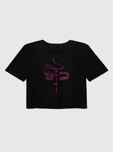 JESUS Abstract Crop Top